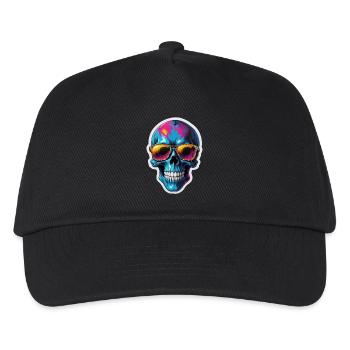 tête de mort - Casquette de baseball Enfant - noir - Devant