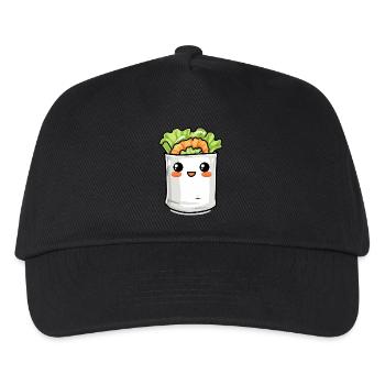 Funny Burrito Comic - Kids’ Baseball Cap - black - Front