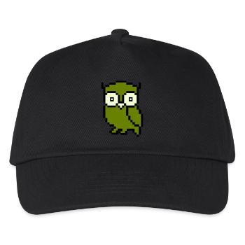 Couleur du pixel hibou - Casquette de baseball Enfant - noir - Devant