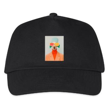 AP Surreal Human Dog Portrait 2 August 2024 - Kinder Basecap - Schwarz - Vorne
