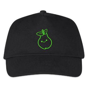 birne comic - Kinder Basecap - Schwarz - Vorne