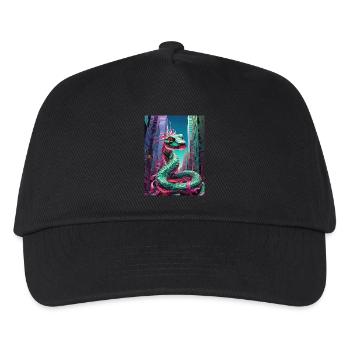 serpent sur la ville - Casquette de baseball Enfant - noir - Devant