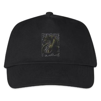 Fierce Panther Design Majestic Wildness Concept - Kids’ Baseball Cap - black - Front