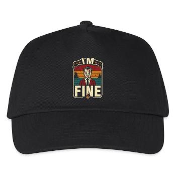 Je suis fin design Illustration sarcastique ironique - Casquette de baseball Enfant - noir - Devant