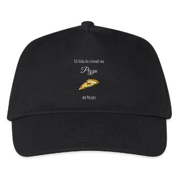 J’adore l’odeur de la pizza le matin - Casquette de baseball Enfant - noir - Devant