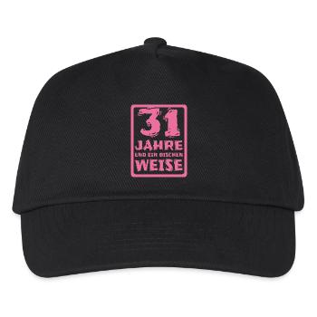 Alter 31 - Kinder Basecap - Schwarz - Vorne
