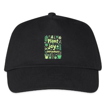 PLANT JOY EVERYWHERE - Kids’ Baseball Cap - black - Front