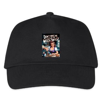 Ne me faites pas basculer mon interrupteur de sorcière, Halloween - Casquette de baseball Enfant - noir - Devant