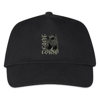 Cane Corso Hund Hundehalter - Kinder Basecap - Schwarz - Vorne