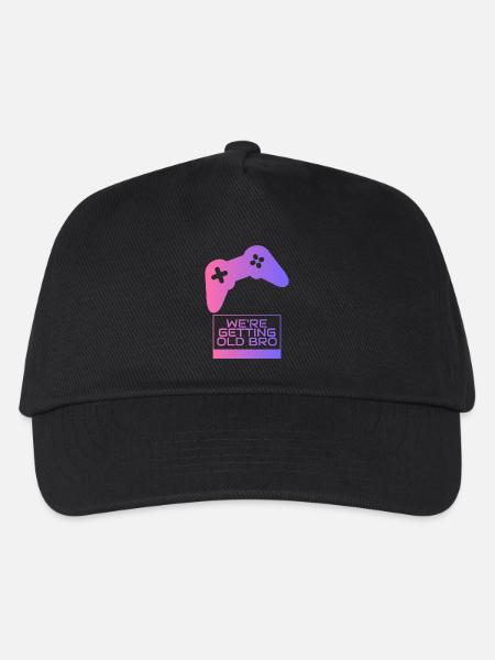 Wir werden alt, Bruder-Gamer - Kinder Basecap - Schwarz