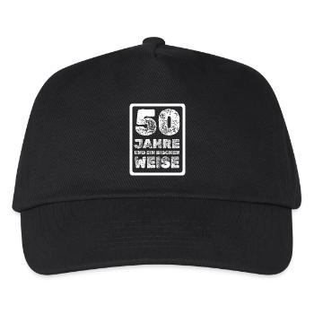 50 - Kinder Basecap - Schwarz - Vorne