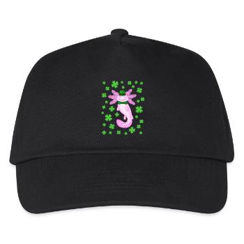 Axolotl de la Saint-Patrick rose - Casquette de baseball Enfant - noir - Devant