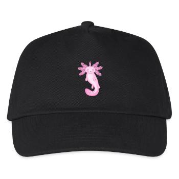 Licorne rose axolotl - Casquette de baseball Enfant - noir - Devant