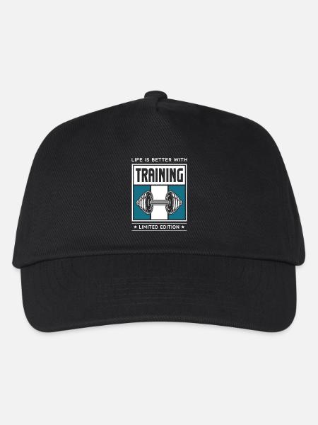 Training - Kinder Basecap - Schwarz