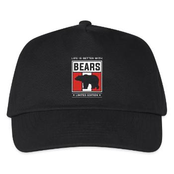 Bears - Kids’ Baseball Cap - black - Front