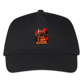 Killer Halloween Kürbis - Kinder Basecap - Schwarz - Vorne