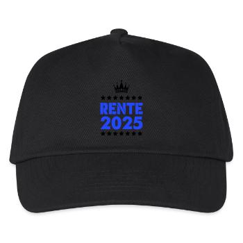 rente 2025 - Kinder Basecap - Schwarz - Vorne