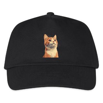 Cute Ginger Cat - Kids’ Baseball Cap - black - Front