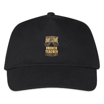 French French French - Kids’ Baseball Cap - black - Front