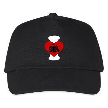 I love tractor - Kids’ Baseball Cap - black - Front