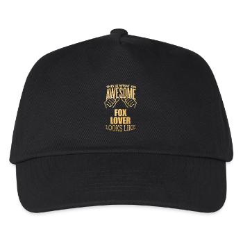 Fuchs - Kinder Basecap - Schwarz - Vorne