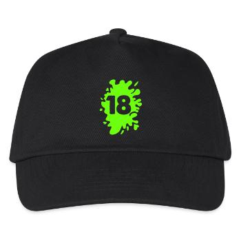 blob 18 - Kids’ Baseball Cap - black - Front