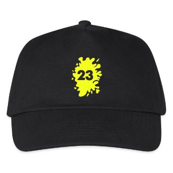 klecks 23 - Kinder Basecap - Schwarz - Vorne