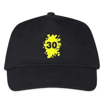 Klecks 30 - Kinder Basecap - Schwarz - Vorne