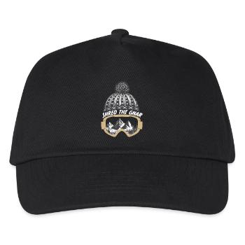 Shred the Gnar - Kinder Basecap - Schwarz - Vorne