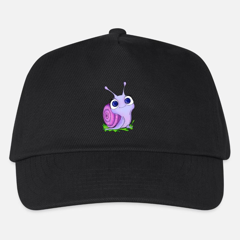 Babyschnecke - Kinder Basecap - Schwarz