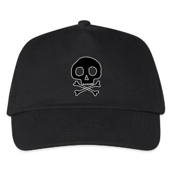 Skull and bones - Kids’ Baseball Cap - black - Front