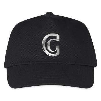 Chrome ,, C " Metallic - Kinder Basecap - Schwarz - Vorne