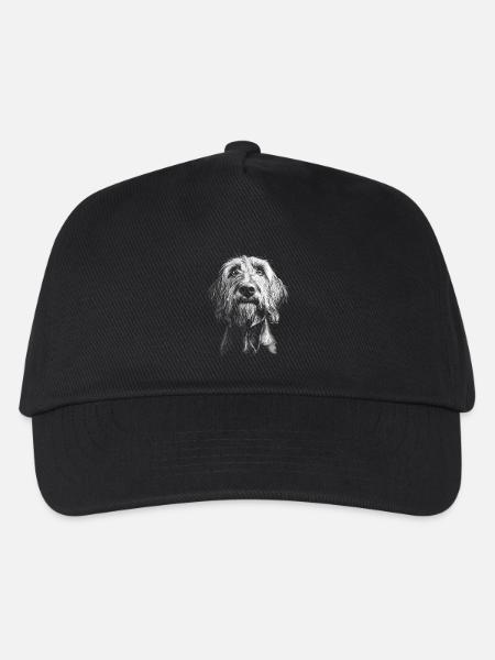 Spinone Italiano Portrait Hunde Hund Jagdhunde - Kinder Basecap - Schwarz