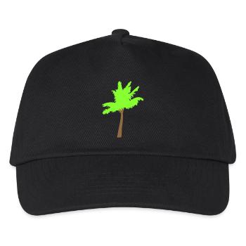 Palm Tree Island Tree Beach Holiday Coconut Sea Cool - Kids’ Baseball Cap - black - Front