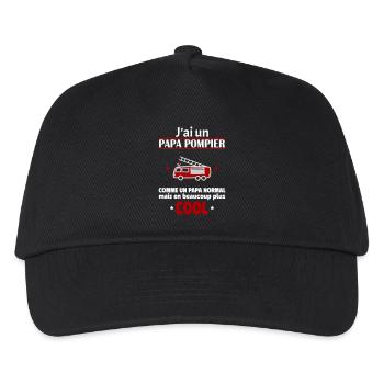J'ai un papa pompier, cadeau naissance - Casquette de baseball Enfant - noir - Devant