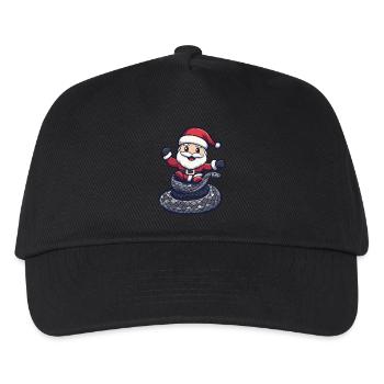 Snake Cobra Santa Claus - Kids’ Baseball Cap - black - Front