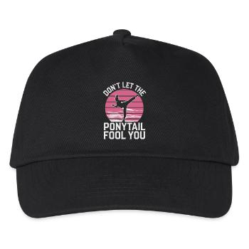Fighting spirit with style - Kids’ Baseball Cap - black - Front