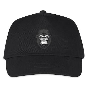 Mighty Gorilla Head - Kids’ Baseball Cap - black - Front