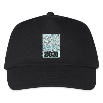 Zahl 2031 - Kinder Basecap - Schwarz - Vorne