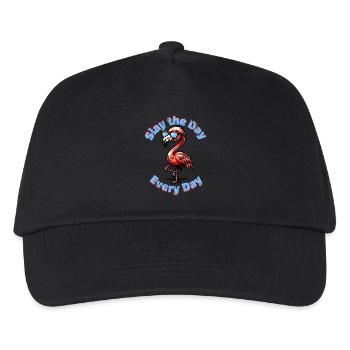 Motivation des flamants roses - Casquette de baseball Enfant - noir - Devant