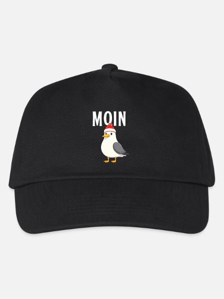 Moin Möwe Dart - Kinder Basecap - Schwarz