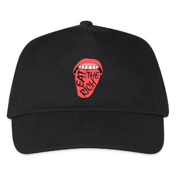 Eat the rich - Kinder Basecap - Schwarz - Vorne