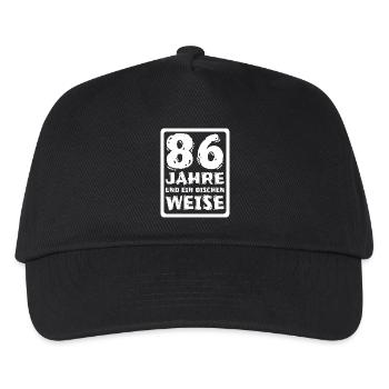 86 - Kinder Basecap - Schwarz - Vorne