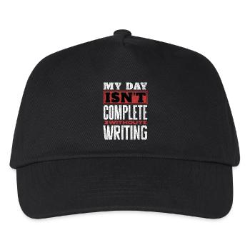 Ma journée n’est pas complète sans l’écriture - Casquette de baseball Enfant - noir - Devant