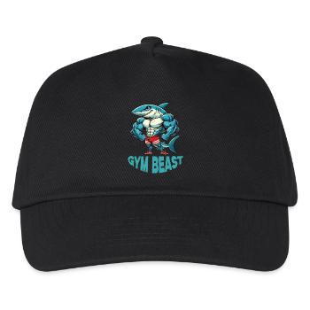 Hai Comic Fitness Bodybuilding - Kinder Basecap - Schwarz - Vorne