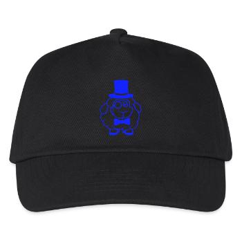 mouton M. Gentleman chapeau haut de forme Monocle lunettes - Casquette de baseball Enfant - noir - Devant