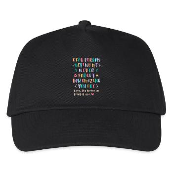 Never Forget How Amazing You Are - Kids’ Baseball Cap - black - Front