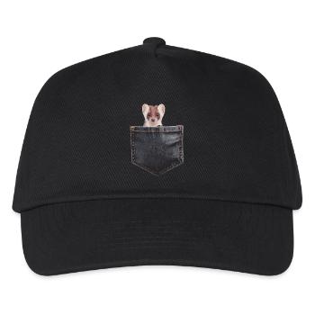 Wiesel - Kinder Basecap - Schwarz - Vorne