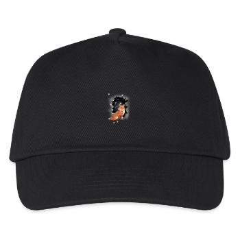 Fuchs Füchse Füchsin Märchen - Kinder Basecap - Schwarz - Vorne