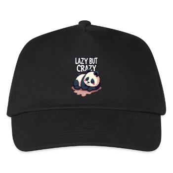 Lazy But Crazy - Kids’ Baseball Cap - black - Front